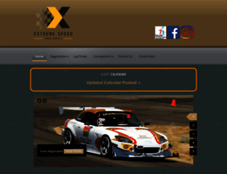 extremespeedtrackevents.com screenshot