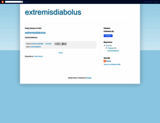 extremisdiabolus.blogspot.com screenshot