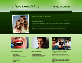 eye-dentalcare.co.uk screenshot