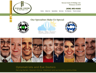 eyecarecenterofdupage.com screenshot