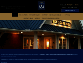 eyecareforri.com screenshot