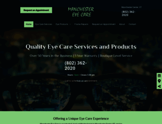 eyecareinvermont.com screenshot