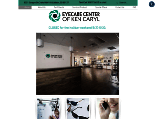 eyecarekencaryl.com screenshot