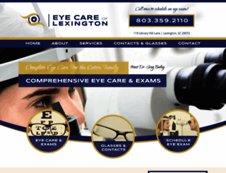 eyecareoflexington.com screenshot