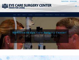 eyecaresurgerycenterbr.com screenshot