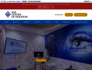 eyecenterofhouston-visionsource.com screenshot