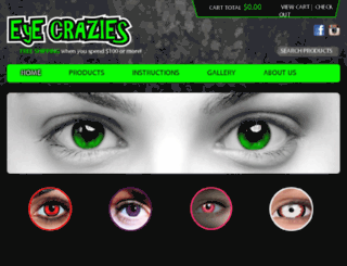 eyecrazies.com.au screenshot