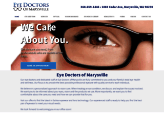 eyedoctorsofmarysville.com screenshot