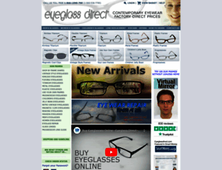 eyeglassdirect.com screenshot