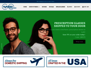 eyeglassfactoryoutlet.com screenshot