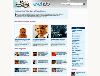 eyehelp.co.uk screenshot