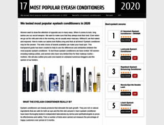 eyelashconditioners.co.uk screenshot