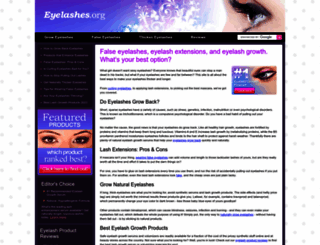 eyelashes.org screenshot