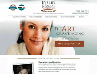 eyelidandfacialaesthetics.com screenshot