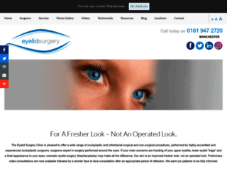 eyelidsurgery.co.uk screenshot