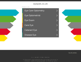 eyepak.co.uk screenshot