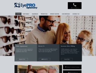 eyeprooptometrycalgary.com screenshot