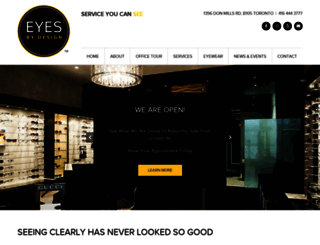 eyesbydesign.ca screenshot