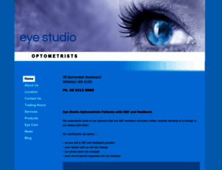 eyestudio.com.au screenshot