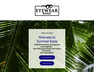 eyewearkona.com screenshot
