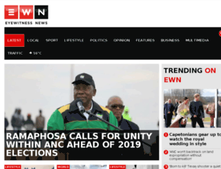 eyewitnessnews.co.za screenshot
