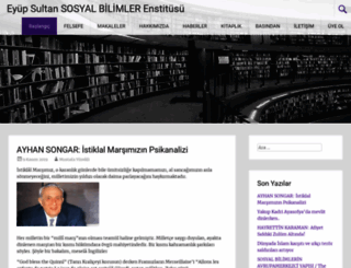 eyupsultanenstitusu.com screenshot
