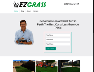 ezartificialgrass.com.au screenshot