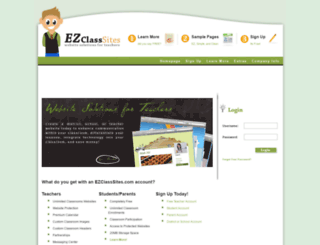 ezclasssites.com screenshot