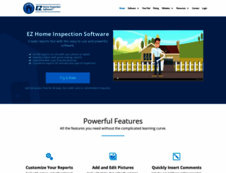 ezhomeinspectionsoftware.com screenshot