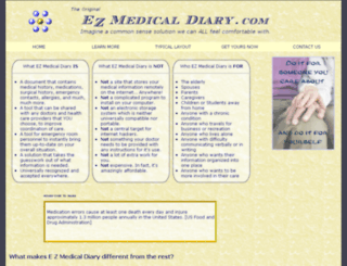 ezmedicaldiary.com screenshot