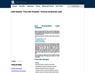 ezorigin.letter-samples.com screenshot