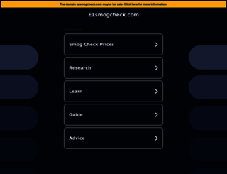 ezsmogcheck.com screenshot