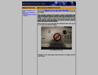 f1error.info screenshot