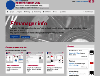 f1manager.info screenshot