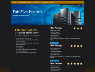 fabfivehosting.com screenshot