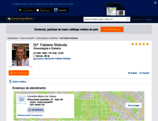 fabiane-sloboda-cordeiro.catalogo.med.br screenshot