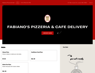 fabianospizzeriaandcafe.com screenshot