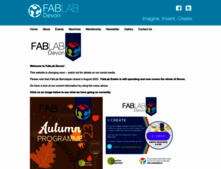 fablabdevon.org screenshot