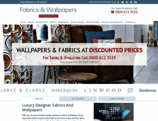 fabricsandwallpapers.co.uk screenshot