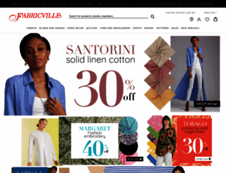 fabricville.com screenshot