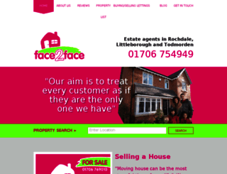 face2faceestateagents.co.uk screenshot