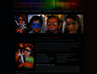 faceartandballoons.com screenshot