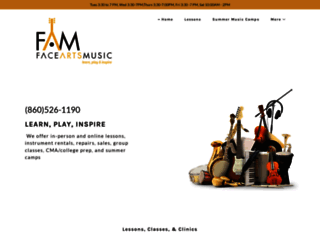 faceartsmusic.com screenshot