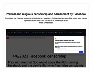 facebookcensorship.com screenshot
