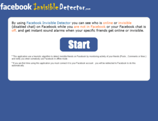facebookinvisibledetector.com screenshot