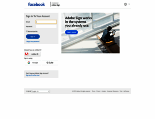 facebooksuppliers.na1.echosign.com screenshot