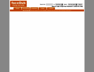facedub.com screenshot