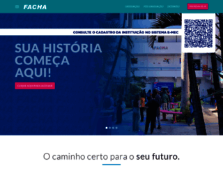 facha.edu.br screenshot