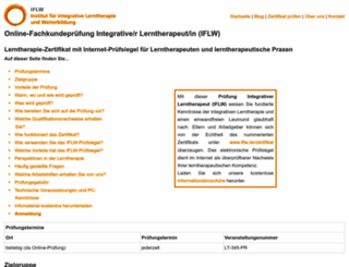 fachkundepruefung-lerntherapeut.de screenshot