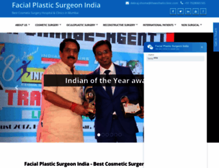 facialplasticsurgeonindia.com screenshot